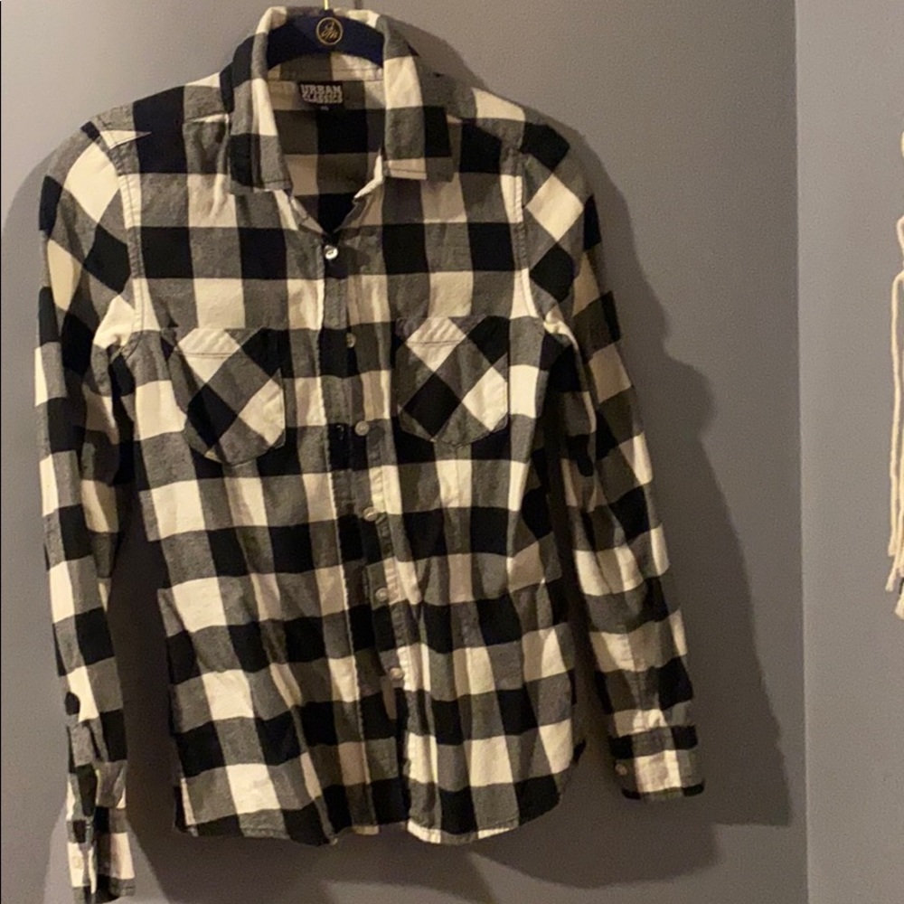 Urban Classics XS plaid blouse